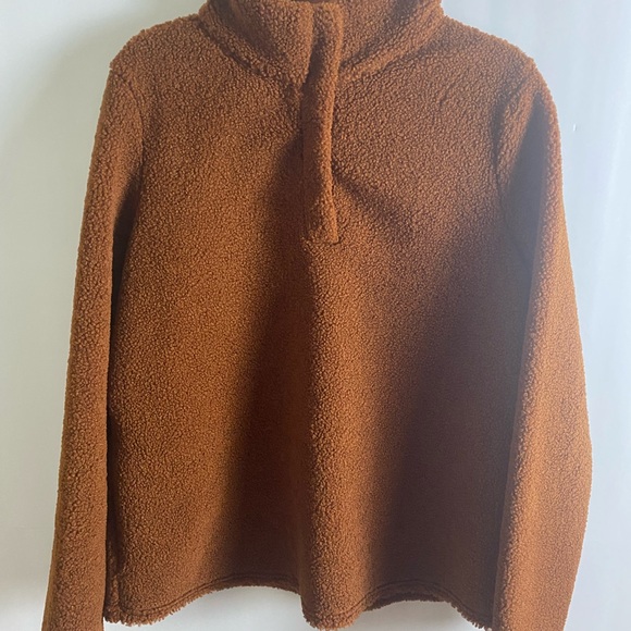 CALLIE MAC PULLOVER FLEECE FOR MEN IN BURNT ORANGE SIZE L. - Picture 5 of 6